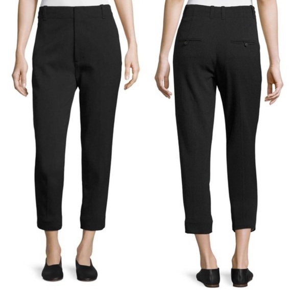 Vince Carrot Shape Coastal Black Trouser Pants 2 - Picture 1 of 12